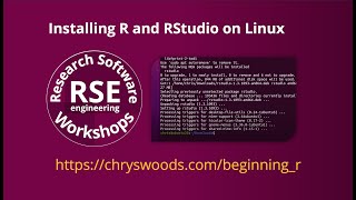 Installing R and RStudio on Linux [upl. by Woodall]