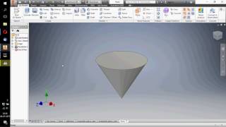 Cono hueco  Autodesk inventor [upl. by Oralie]