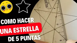 COMO HACER una ESTRELLA de 5 puntas ⭐️ HOW to MAKE a 5 POINT STAR ⭐️ [upl. by Hecht650]