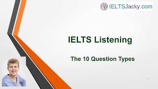 IELTS Listening – The 10 Types of Questions [upl. by Anitra]