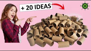 DE 20 MANUALIDADES GENIALES CON ROLLOS DE PAPEL HIGIÉNICO RECICLAJE [upl. by Naeloj10]