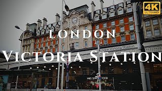 London Victoria Station Walk Through England 4K [upl. by Pallaten106]