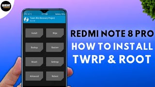 Redmi Note 8 Pro Install TWRP Custom Recovery amp ROOT [upl. by Aleek]