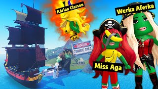 BUDUJEMY STATEK DLA ZOMBIE 🧟 Roblox ⛵ miss Aga Werka Aferka Adrian Clarson [upl. by Aidin]