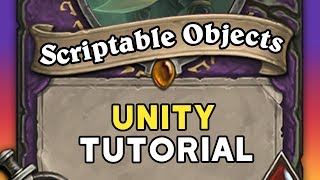 SCRIPTABLE OBJECTS in Unity [upl. by Eahsram727]