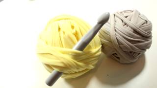 How to make Tshirt yarn from fabric [upl. by Nywnorb]