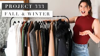 Minimalist Wardrobe Challenge Project 333 for Fall amp Winter  Erin Elizabeth [upl. by Bloem553]