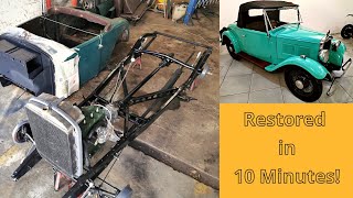 Classic Car Restoration Time Lapse  In 10 Minutes [upl. by Nnayhs]