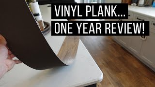 Vinyl Plank Flooring  Review After One Year in Our Home [upl. by Jesher]