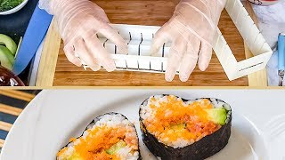 How to Make Sushi Roll using Sushi MOLD Dynamite Roll [upl. by Ylac]