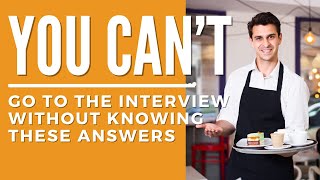 Server Interview Questions  How to Become a Waiter  Waitress amp Waiter Training [upl. by Anselme]