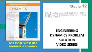 122  Rectilinear Kinematics Engineering Dynamics Hibbeler 14th Edition  Engineers Academy [upl. by Anitneuq]