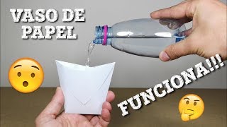 COMO HACER UN VASO DE PAPEL [upl. by Ecyak]