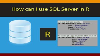 R Beginners Beginner guide for connecting and using SQL Server in R Code for Windows included [upl. by Namhar]