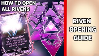 Riven Challenges  How to open ALL Rivens  Beginners Warframe guide [upl. by Saravat]