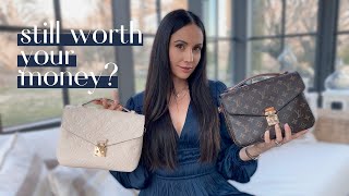 Louis Vuitton Pochette Metis Canvas MONOGRAM vs EMPREINTE Leather Review amp Comparison [upl. by Supmart656]