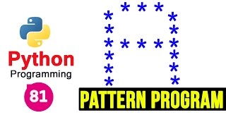 Python Pattern Programs  Printing Stars  in A Shape [upl. by Waylon]