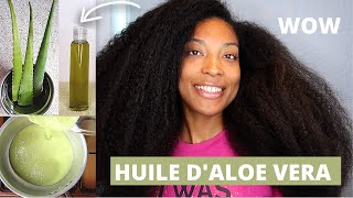 LA VRAIE RECETTE DE LHUILE DALOE VERA POUR LA POUSSE DES CHEVEUX [upl. by Haile]