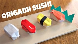 DIY Origami Sushi [upl. by Aihsetan]