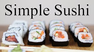 How to make Simple Sushi at home  stepbystep SUSHI recipe [upl. by Adamina508]