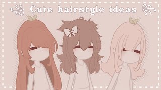 ♡ Cute Gacha club Hairstyle Ideas ♡  Part 3 [upl. by Eilrahs]