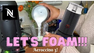 How To Foam Milk With Aeroccino 3 Make Coffee With Foam Tips amp Tricks  Easy Foamed Latte Recipe [upl. by Samtsirhc]