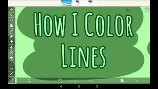 How I Color Lines  Ibis Paint X Tutorial For Beginners [upl. by Rannug]