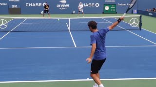 Federer Training 2018 Court Level View HD [upl. by Meek]