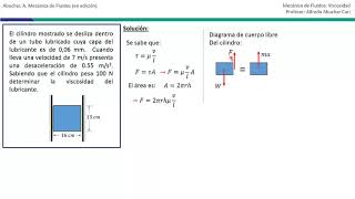 Viscosidad Ejercicio 5 [upl. by Nwahs]