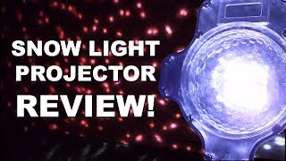 CHRISTMAS SNOW PROJECTOR REVIEW Christmas Lights [upl. by Fleur701]