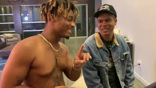 Juice WRLD freestyle w ILOVEMAKONNEN [upl. by Bolen56]