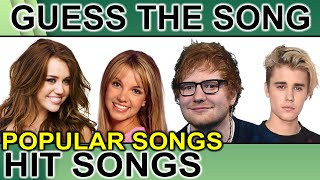 Music Quiz Guess The Popular Song Hit Songs  Fun Quiz Questions [upl. by Annunciata]