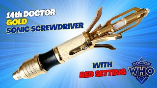 NEW  14th Doctor Gold Sonic Screwdriver Review [upl. by Draper945]