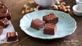 Raw Nobake BROWNIES without dates Vegan amp Paleo [upl. by Oly473]