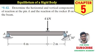 512 Equilibrium of a Rigid Body Chapter 5 Hibbeler Statics 14th Edition Engineers Academy [upl. by Atinnod314]