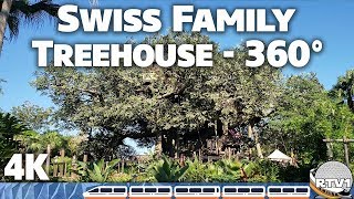 Swiss Family Robinson Treehouse  360° 4K  Full Tour  Disneys Magic Kingdom [upl. by Otokam41]