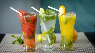 Mojito Drinks  Virgin Mojito  Orange Mojito  Watermelon Mojito  Mocktails  Summer Drinks [upl. by Adriena385]