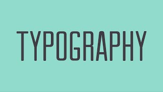 Beginning Graphic Design Typography [upl. by Jeuz247]