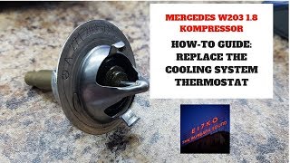 Mercedes C180 Kompressor Thermostat Replacement HOW TO [upl. by Ydnal]