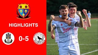 Caerleon 05 Cwmbrân Town  Gwent FA Senior cup  Quarter final highlights [upl. by Melmon505]