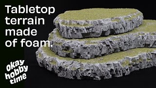 How to make wargaming terrain hills for Warhammer DampD and more [upl. by Rashida]