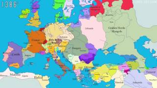 1000 Years Time Lapse Map of Europe [upl. by Danica]