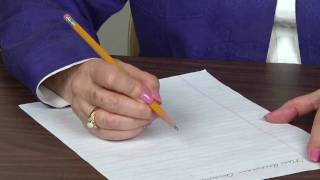 Pencil and Paper Position for Right handers [upl. by Lat]