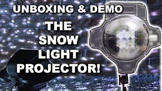 SNOW EFFECT LIGHT PROJECTOR UNBOXING AND DEMO [upl. by Ilahsiav]