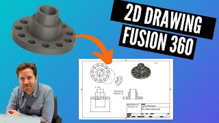 Getting Started in 2d Drawings  Fusion 360 [upl. by Tobe]