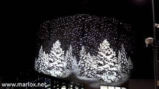 Christmas falling snow projection [upl. by Davenport174]