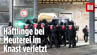 Gefängnismeuterei Polizei stürmt Knast in Thüringen  JVA Untermaßfeld [upl. by Erma857]