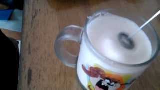 Aerolatte Review Frothing Cold Milk In Under 1 Minute [upl. by Airdnahc]